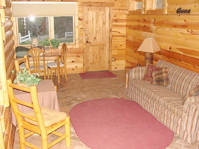 Payson cabin rental - Back family room